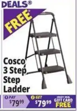 Ocean State Job Lot Cosco 3 Step Step Ladder offer