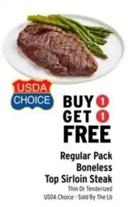 Brookshire's Usda choice regular pack boneless top sirloin steak offer