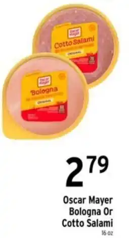 Brookshire's Oscar Mayer Bologna Or Cotto Salami offer