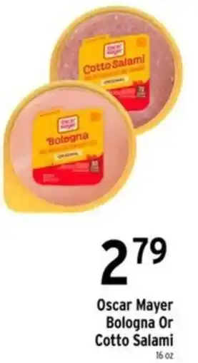 Brookshire's Oscar Mayer Bologna Or Cotto Salami offer