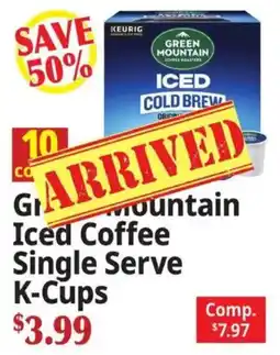 Ocean State Job Lot Green mountain iced coffee single serve k-cups offer