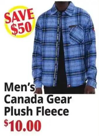 Ocean State Job Lot Men's Canada Gear Plush Fleece offer