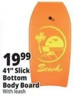 Ocean State Job Lot Beach 41" Slick Bottom Body Board offer