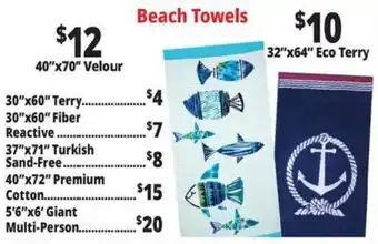 Ocean State Job Lot Beach Towels offer