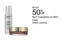 Walgreens No7 Cosmetics or Skin Care offer