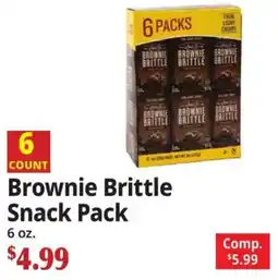 Ocean State Job Lot Brownie Brittle Snack Pack offer