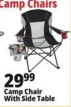 Ocean State Job Lot Camp Chair With Side Table offer