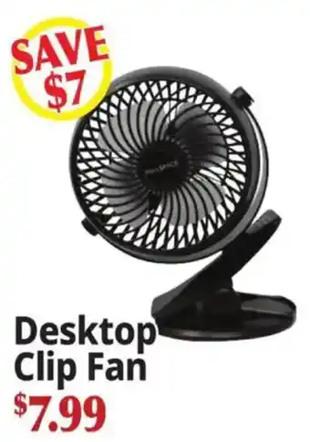 Ocean State Job Lot Desktop Clip Fan offer