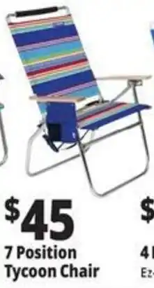 Ocean State Job Lot 7 Position Tycoon Chair offer