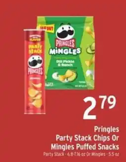 Brookshire's Pringles Party Stack Chips Or Mingles Puffed Snacks offer