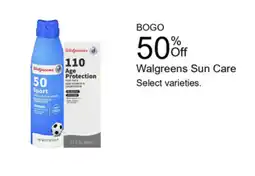 Walgreens Walgreens Sun Care offer