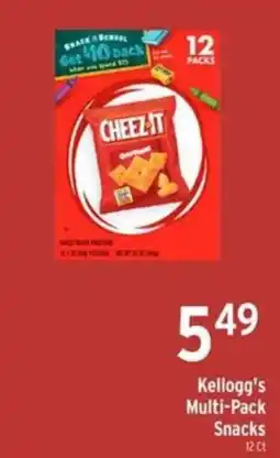 Brookshire's Kellogg's Multi-Pack Snacks offer