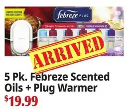 Ocean State Job Lot Febreze scented oils + plug warmer offer
