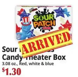 Ocean State Job Lot Sour Patch Kids Candy Theater Box offer