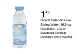 Walgreens Nice! icelandic pure spring water offer