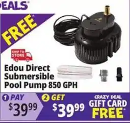 Ocean State Job Lot Edou Direct Submersible Pool Pump 850 GPH offer