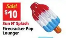 Ocean State Job Lot Sun N' Splash Firecracker Pop Lounger offer