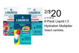 Walgreens Liquid I.V. Hydration Multiplier offer