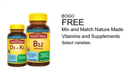 Walgreens Nature Made Vitamins and Supplements offer