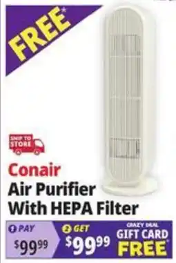 Ocean State Job Lot Conair air purifier with hepa filter offer
