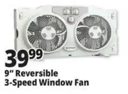 Ocean State Job Lot 9" Reversible 3-Speed Window Fan offer