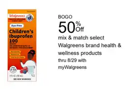Walgreens Walgreens children's ibuprofen 100 offer