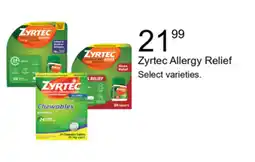 Walgreens Zyrtec Allergy Relief offer