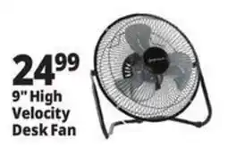Ocean State Job Lot 9" High Velocity Desk Fan offer