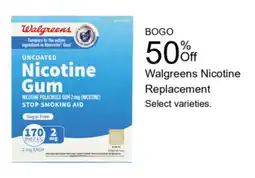Walgreens Walgreens Nicotine Replacement offer