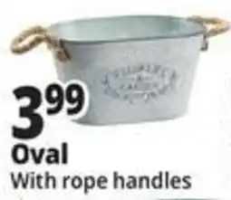 Ocean State Job Lot Oval With rope handles offer