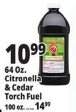 Ocean State Job Lot Citronella & Cedar Torch Fuel offer
