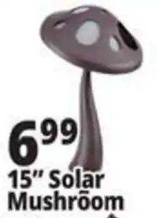 Ocean State Job Lot 15" Solar Mushroom offer