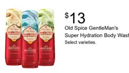 Walgreens Old Spice GentleMan's Super Hydration Body Wash offer