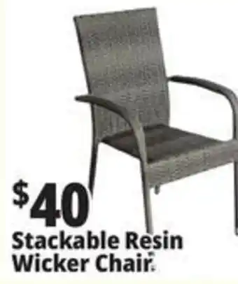 Ocean State Job Lot Stackable Resin Wicker Chair offer