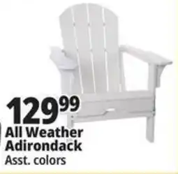Ocean State Job Lot All Weather Adirondack Patio Chair offer