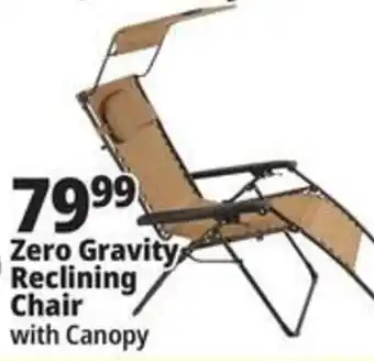 Ocean State Job Lot Zero Gravity Reclining Chair with Canopy offer
