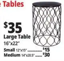 Ocean State Job Lot Large Side Table offer