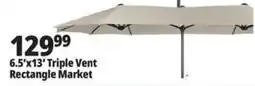 Ocean State Job Lot Triple Vent Rectangle Market Patio Umbrella offer