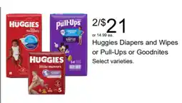 Walgreens Huggies Diapers and Wipes or Pull-Ups or Goodnites offer
