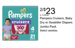Walgreens Pampers cruisers offer