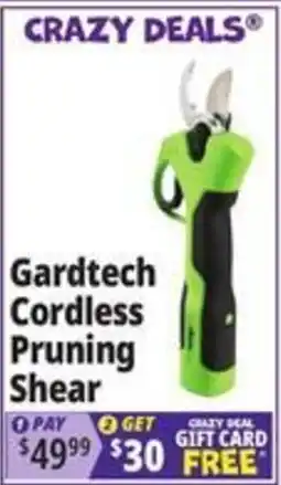Ocean State Job Lot Gardtech Cordless Pruning Shear offer