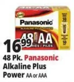 Ocean State Job Lot Panasonic Alkaline Plus Power AA or AAA offer