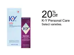 Walgreens K-Y Personal Care offer