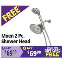 Ocean State Job Lot Moen 2 Pc. Shower Head offer