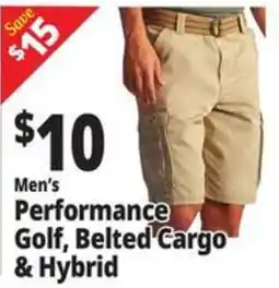 Ocean State Job Lot Men's Performance Golf, Belted Cargo & Hybrid offer