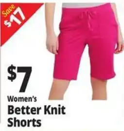 Ocean State Job Lot Women's Better Knit Shorts offer