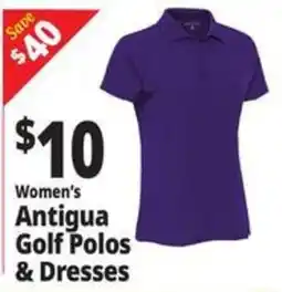 Ocean State Job Lot Women's Antigua Golf Polos & Dresses offer