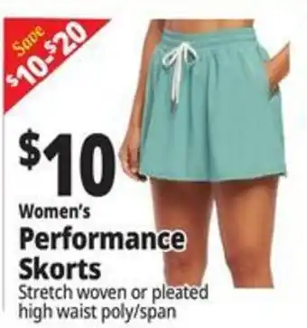Ocean State Job Lot Women's Performance Skorts offer