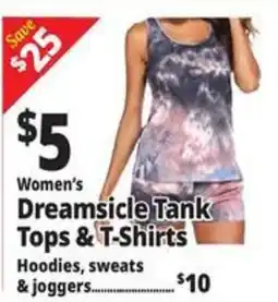Ocean State Job Lot Women's Dreamsicl Tank Tops & T-Shirts offer