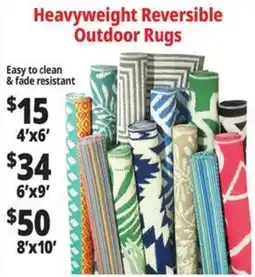 Ocean State Job Lot Heavyweight Reversible Outdoor Rugs offer